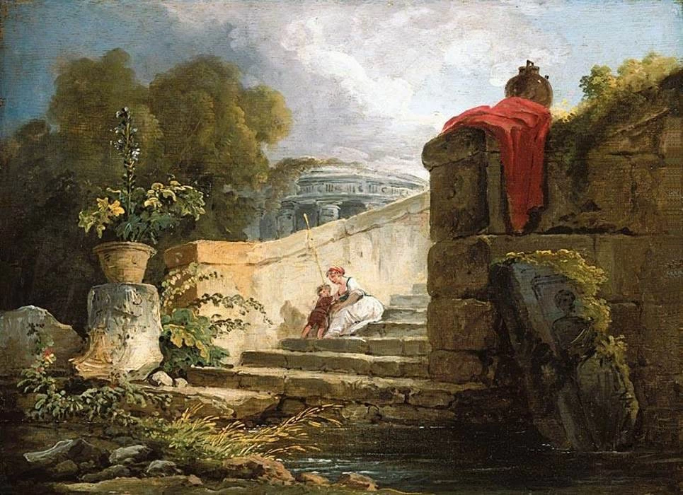 Una scena nel parco di Villa Farnese, Roma